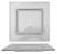 45U774 - Square PlateClear9x9 InPK24 Подробнее...