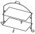 45U782 - Rect Plate Stand, Blk, Iron, 2 Tier, 13x21In Подробнее...