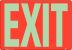 48X027 - Exit Sign, 10 x 7In, White/Red Подробнее...