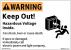 48X288 - Warning Label, 7 x 10In, Orange/Black/Wht Подробнее...