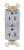 4D035 - Receptacle, Duplex Compact, 15A, 125V, GY Подробнее...