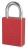 4ENA4 - Lockout Padlock, KD, Red, 1/4In Shackle Dia Подробнее...
