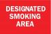 4FP17 - Smoking Area Sign, 10 x 14In, WHT/R, ENG Подробнее...