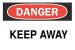 4FP20 - Danger Sign, 10 x 14In, R and BK/WHT, ENG Подробнее...