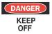 4FP53 - Danger Sign, 7 x 10In, R and BK/WHT, ENG Подробнее...