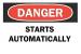 4FP56 - Danger Sign, 7 x 10In, R and BK/WHT, ENG Подробнее...