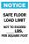 4FP89 - Notice Sign, 14 x 10In, BL and BK/WHT, ENG Подробнее...