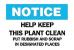 4FP97 - Notice Sign, 10 x 14In, BL and BK/WHT, ENG Подробнее...