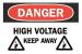 4FR05 - Danger Sign, 10 x 14In, R and BK/WHT, ENG Подробнее...