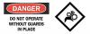 4FR62 - Danger Sign, 7 x 17In, R and BK/WHT, ENG Подробнее...