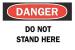 4FR68 - Danger Sign, 10 x 14In, R and BK/WHT, ENG Подробнее...