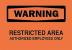 4FW18 - Warning Sign, 10 x 14In, BK/ORN, ENG, Text Подробнее...