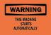 4FW23 - Warning Sign, 10 x 14In, BK/ORN, ENG, Text Подробнее...