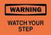 4FW26 - Warning Sign, 10 x 14In, BK/ORN, ENG, Text Подробнее...