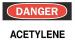 4FX78 - Danger Sign, 7 x 10In, R and BK/WHT, ACET Подробнее...