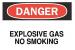 4FZ61 - Danger No Smoking Sign, 10 x 14In, ENG Подробнее...