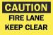 4FZ74 - Fire Lane Sign, 10 x 14In, BK/YEL, ENG, Text Подробнее...