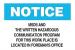 4GF40 - Notice Sign, 10 x 14In, BL and BK/WHT, ENG Подробнее...