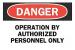 4GF70 - Danger Sign, 10 x 14In, R and BK/WHT, ENG Подробнее...