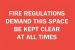 4GH80 - Fire Regulations Sign, 10 x 14In, WHT/R Подробнее...