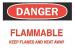 4GH89 - Danger Sign, 10 x 14In, R and BK/WHT, ENG Подробнее...