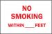 4GJ10 - No Smoking Sign, 14 x 20In, R/WHT, ENG, Text Подробнее...
