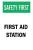 4GK49 - First Aid Sign, 14 x 10In, GRN and BK/WHT Подробнее...