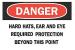 4GK59 - Danger Sign, 7 x 10In, R and BK/WHT, ENG Подробнее...