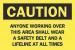 4GK92 - Caution Sign, 10 x 14In, BK/YEL, ENG, Text Подробнее...