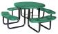 4HUP7 - Picnic Table, Expanded Metal, Round, Green Подробнее...
