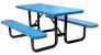 4HUV9 - Picnic Table, Perforated, Rectangular, Blue Подробнее...