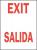 4MT10 - Exit Sign, 14 x 10In, R/WHT, Exit/Salida Подробнее...