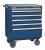 4NFK1 - Rolling Cabinet, 34 W, 6 Drawer, Blue Подробнее...