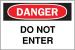 1M438 - Danger Sign, 7 x 10In, R and BK/WHT, ENG Подробнее...