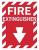 1M304 - Fire Extinguisher Sign, 14 x 10In, WHT/R Подробнее...