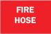 1K957 - Fire Hose Sign, 10 x 14In, WHT/R, FH, ENG Подробнее...