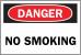 1K909 - Danger No Smoking Sign, 10 x 14In, ENG Подробнее...