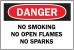 1K905 - Danger No Smoking Sign, 10 x 14In, ENG Подробнее...