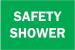 1K947 - Safety Shower Sign, 10 x 14In, WHT/GRN, ENG Подробнее...