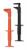 4YV66 - Bus Bar Probes, Black/Red, 5A, 1000VDC, PR Подробнее...