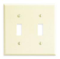 5A058 Plate, Wall, 2 Gang, Ivory