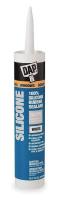 5A464 Silicone Rubber Sealant, White, 10.1 oz.