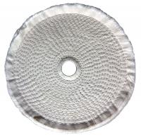 5A725 Buffing Wheel, Spiral Sewn, 8 In Dia.