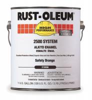 5AB42 2500 Alkyd Enamel, Safety Orange, 1 gal.