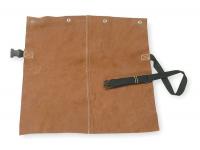 5AC71 Detachable Welding Bib, Leather, 19x20 In