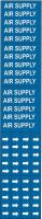5ACE8 Pipe Marker, Air Supply, Bl, 3/4 In or Less