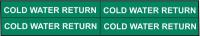 5ACN6 Pipe Mrkr, Cold Water Return, 3/4to2-3/8In