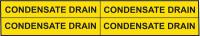 5ACP8 Pipe Mrkr, Condensate Drain, 3/4to2-3/8 In