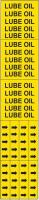 5ADJ5 Pipe Marker, Lube Oil, Yel, 3/4 In or Less