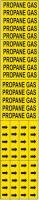 5ADR0 Pipe Marker, Propane Gas, Y, 3/4 In or Less